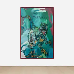 Past Mistakes by The Connor Brothers, 2022, acrylic and oilstick on canvas, in artist's frame, sold Apr 2024