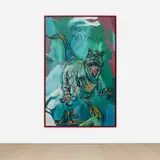 The Connor Brothers, Past Mistakes, 2022, acrylic and oilstick on canvas, in artist's frame
