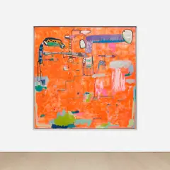 Rafa Macarrón, Angeles, 2016, plastic, oil pastel, acrylic, pen, felt-tip pen, resin and spray paint on paper collage laid on aluminium