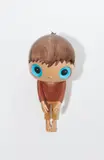 Javier Calleja, Little Maurizio, 2019, wood, metal and glass
