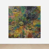 Wang Yuyang, Moon 201801, 2018, oil on linen