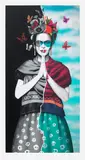Fin DAC, MAGDALENA #5, 2022, mixed media print on paper, hand-painted with acrylic and paint