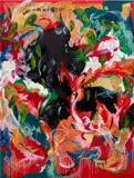 Michaela Yearwood-Dan, That your lovin’ makes it better, 2021, acrylic, oil, gold leaf, ink and paper collage on canvas