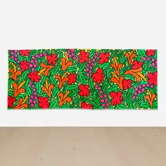 Keith Haring, The Garden of Radio Delight/The Beach (double-sided), 1984, acrylic on tarp, double-sided
