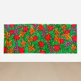 Keith Haring, The Garden of Radio Delight/The Beach (double-sided), 1984, acrylic on tarp, double-sided