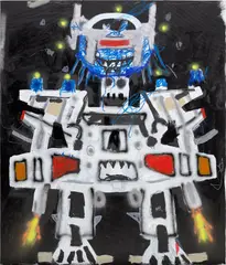 Robert Nava, T-LC1, 2019, acrylic, oilstick and graphite on canvas