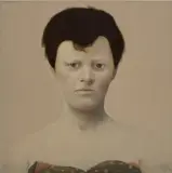 Sarah Ball, Marie, 2019, oil on linen