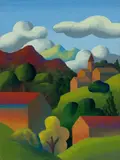 Salvo, La Valle, 2001, oil on masonite