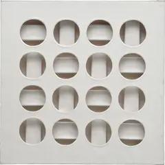 Paolo Scheggi, Intersuperficie curva, 1966, white acrylic on 3 superimposed canvases