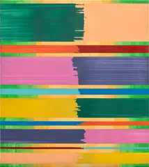 Bernard Frize, Alcantara, 2004, acrylic and resin on canvas