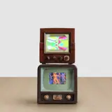 TV Tower by Nam June Paik, 1998, wood, tv monitor, plastic and electrical wiring, offered Jun 2024
