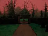 George Shaw, The Lych Gate, 2006, enamel on board