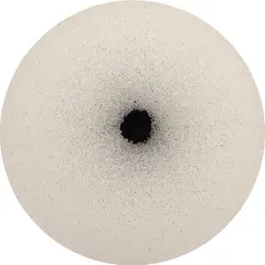 Latifa Echakhch, Tambour 9, 2013, Indian ink on canvas