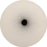 Latifa Echakhch, Tambour 9, 2013, Indian ink on canvas