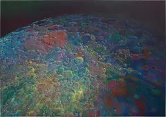 Wang Yuyang, Moon 201811, 2018, oil on linen