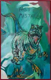 The Connor Brothers, Past Mistakes, 2022, acrylic and oilstick on canvas, in artist's frame