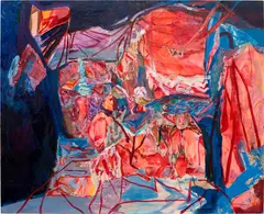 Francesca Mollett, The Place I Chose to Stand, 2021, oil and acrylic on calico