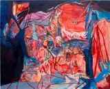 Francesca Mollett, The Place I Chose to Stand, 2021, oil and acrylic on calico