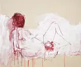 Tracey Emin, This is life without you - You made me Feel like This, 2018, acrylic on canvas