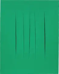 Lucio Fontana, Concetto spaziale, Attese, 1967, waterpaint on canvas