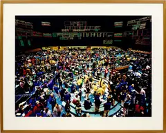 Andreas Gursky, New York, Mercantile Exchange, 2000, c-print face-mounted to Plexiglas, in artist's frame