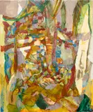 Francesca Mollett, Divers, 2020, oil and acrylic on calico