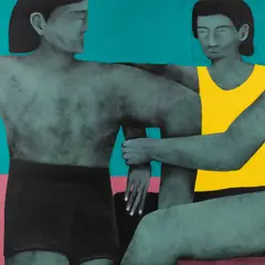 Vojtěch Kovařík, Lovers, 2020, acrylic on canvas