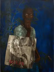 Cinga Samson, Inkonjane 4, 2019, oil on canvas