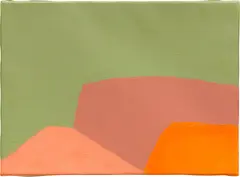 Etel Adnan, Untitled, 2018, oil on canvas