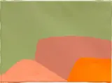 Etel Adnan, Untitled, 2018, oil on canvas