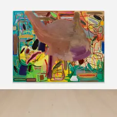 André Butzer, English Muffins, 2019, oil and acrylic on canvas
