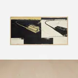 Stationen by Neo Rauch, 1995, oil on paper laid down on canvas, offered Oct 2024