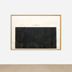 Pasolini by Richard Serra, 1986, paintstick on paper, offered Oct 2024