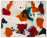 Sam Francis, Untitled, 1971, gouache on paper laid down on canvas