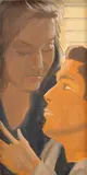 Alex Katz, Julian & Jacqueline, 1987, oil on board