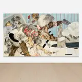Ahmed Alsoudani, Untitled, 2007, charcoal and oil on canvas