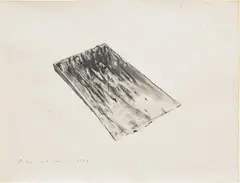 Roni Horn, Untitled, 1982, charcoal and graphite on paper