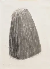 Roni Horn, Untitled, 1983, charcoal and graphite on paper