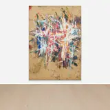 Spencer Lewis, Untitled, 2018-2019, oil and enamel on jute