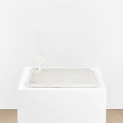 Immobiles Passstück Dusche by Franz West, 1981-1982, acrylic, plaster and wood, sold Oct 2024