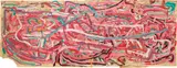 Franz West, Venus von Willendorf: Ich will eine Villa im Westen Wiens, 1984, gouache and collage on newspaper