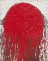Ohne Titel by Hermann Nitsch, 2008, acrylic on linen, sold Oct 2024