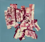 David Hockney, Gregory Reading in Kyoto, Feb. 1983, 1983, photographic collage