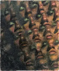 Unexpress the expressible by Joseph Yaeger, 2021, watercolour on gessoed linen, sold Dec 2024