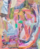 Francesca Mollett, Seams of Marl, 2020, oil and acrylic on calico