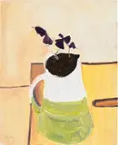 Chantal Joffe, Corona Flower 1, 2020, oil on board