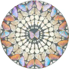 Damien Hirst, Psalm 3: Domine, quid multiplicati?, 2008, butterflies and enamel on canvas