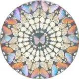 Damien Hirst, Psalm 3: Domine, quid multiplicati?, 2008, butterflies and enamel on canvas