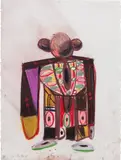 George Condo, Urbanscape, 1993, pastel on paper