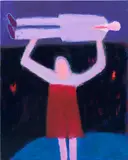 Katherine Bradford, Strong Woman, 2018, acrylic on canvas